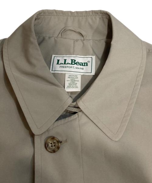 L.L.Bean（エルエルビーン）L.L.Bean (エルエルビーン) チンストラップ付きステンカラーコート ベージュ サイズ:Mの古着・服飾アイテム
