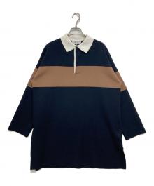 ARPEGE STORY（アルページュストーリー）の古着「ラガーニットワンピース」｜ネイビー