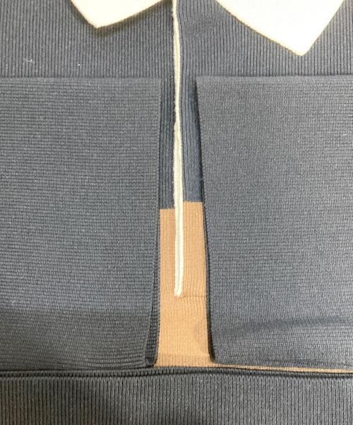 ARPEGE STORY（アルページュストーリー）ARPEGE STORY (アルページュストーリー) ラガーニットワンピース ネイビー サイズ:2（M程度）の古着・服飾アイテム