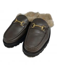 Caminando（カミナンド）の古着「GOLD BIT MULES」｜ブラウン