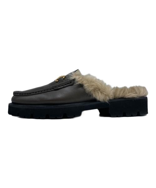 Caminando（カミナンド）Caminando (カミナンド) GOLD BIT MULES ブラウン サイズ:9（24.5-25cm）の古着・服飾アイテム