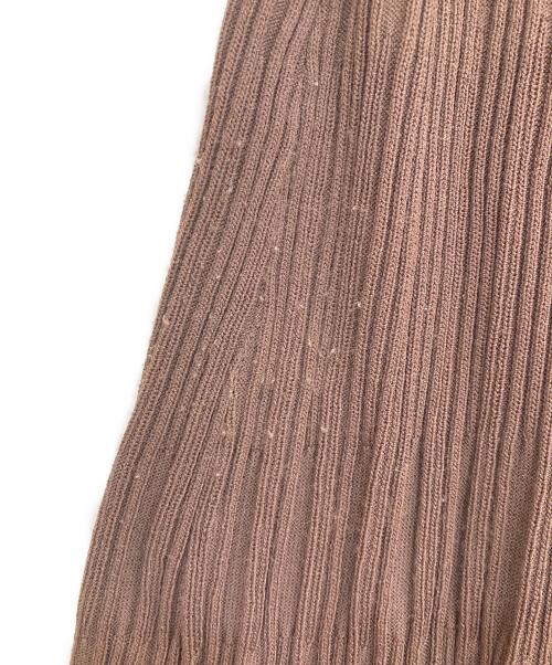 HER LIP TO（ハーリップトゥ）Her lip to (ハーリップトゥ) All Day Random Ribbed Knit Set ブラウン サイズ:Sの古着・服飾アイテム