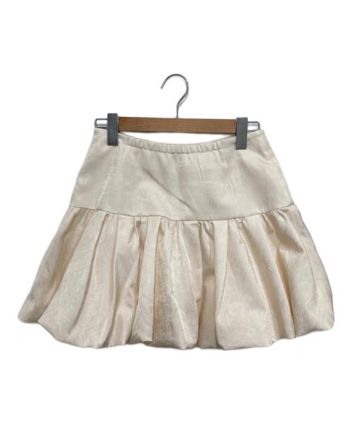 HER LIP TO（ハーリップトゥ）Her lip to (ハーリップトゥ) Bubble Mini Skirt アイボリー サイズ:Mの古着・服飾アイテム
