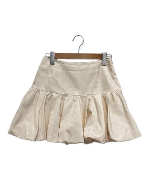 HER LIP TO（ハーリップトゥ）Her lip to (ハーリップトゥ) Bubble Mini Skirt アイボリー サイズ:Mの古着・服飾アイテム