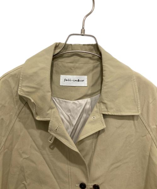 fall-in&co（フォーリン アンド コー）fall-in&co (フォーリン アンド コー) ステンカラーコート ベージュ サイズ:表記なしの古着・服飾アイテム