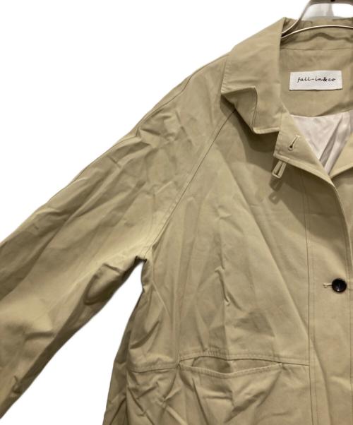 fall-in&co（フォーリン アンド コー）fall-in&co (フォーリン アンド コー) ステンカラーコート ベージュ サイズ:表記なしの古着・服飾アイテム
