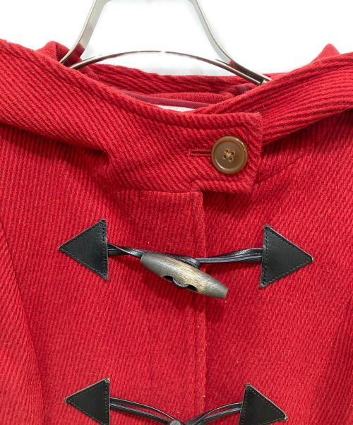 Vivienne Westwood RED LABEL（ヴィヴィアンウエストウッドレッドレーベル）Vivienne Westwood RED LABEL (ヴィヴィアンウエストウッドレッドレーベル) トグルボタンダッフルコート レッド サイズ:2の古着・服飾アイテム