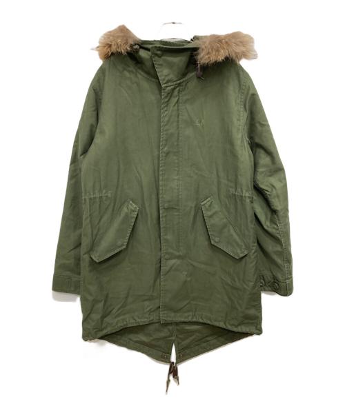 FRED PERRY（フレッドペリー）FRED PERRY (フレッドペリー) ライナー付フィッシュテールモッズコート カーキ サイズ:Sの古着・服飾アイテム