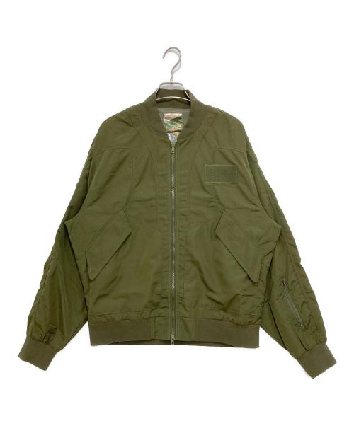 B.BALLSY（ボールジーブラザーズ）B.BALLSY (ボールジーブラザーズ) Light MA-1 Jacket カーキ サイズ:Mの古着・服飾アイテム