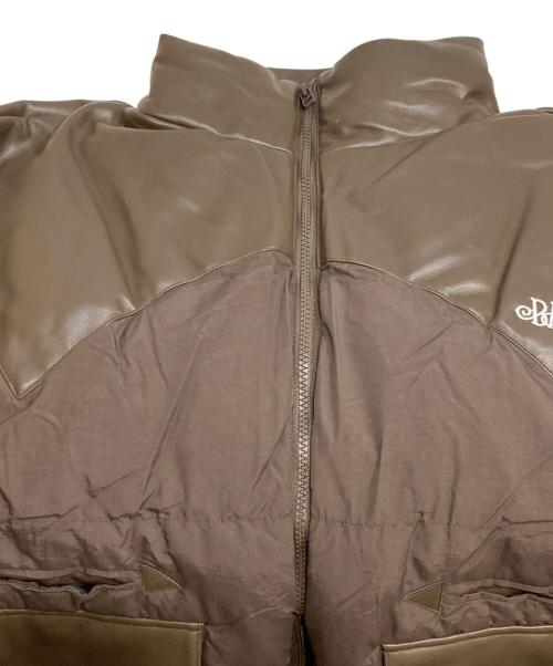 BADWAY（バッドウェイ）BADWAY (バッドウェイ) Western leather down jacket ブラウン サイズ:Lの古着・服飾アイテム