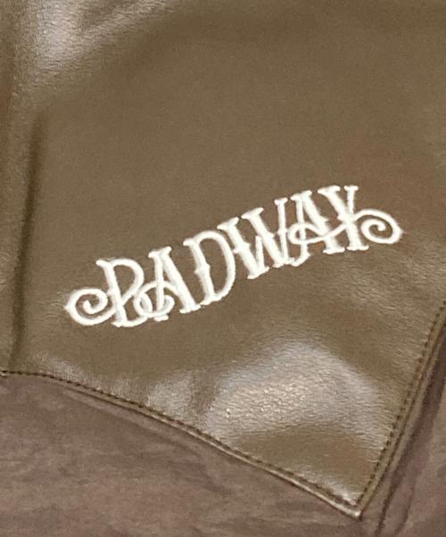 BADWAY（バッドウェイ）BADWAY (バッドウェイ) Western leather down jacket ブラウン サイズ:Lの古着・服飾アイテム