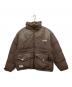BADWAY（バッドウェイ）の古着「Western leather down jacket」｜ブラウン