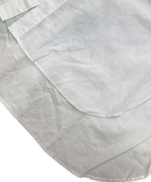 LE GLAZIK（ル グラジック）LE GLAZIK (ル グラジック) コットンリネンシャツワンピース ホワイト サイズ:36 未使用品の古着・服飾アイテム