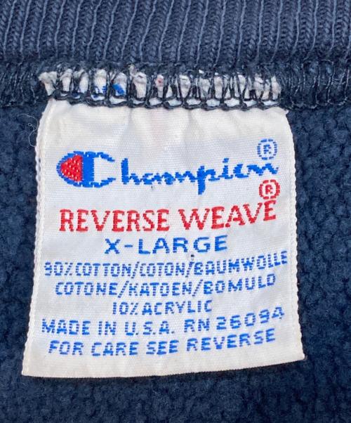 Champion REVERSE WEAVE（チャンピオン リバース ウィーブ）Champion REVERSE WEAVE (チャンピオン リバース ウィーブ) 90sリバースウィーブスウェット ネイビー サイズ:XLの古着・服飾アイテム
