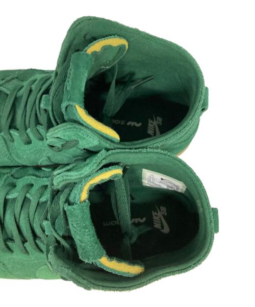 NIKE SB（ナイキエスビー）NIKE SB (ナイキエスビー) ハイカットスニーカー グリーン サイズ:27.5cmの古着・服飾アイテム