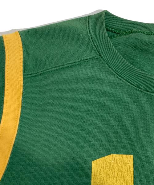 WTAPS（ダブルタップス）WTAPS (ダブルタップス) フットボールTシャツ グリーン サイズ:Mの古着・服飾アイテム