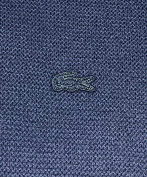 LACOSTE（ラコステ）LACOSTE (ラコステ) ミドルゲージミリタリーニットセーター ネイビー サイズ:Lの古着・服飾アイテム