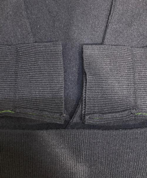 LACOSTE（ラコステ）LACOSTE (ラコステ) ガーター編みVネックカーディガン ネイビー サイズ:Mの古着・服飾アイテム