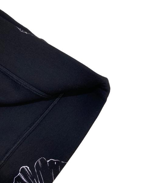 EMPORIO ARMANI（エンポリオアルマーニ）EMPORIO ARMANI (エンポリオアルマーニ) Big Leaf Print Hoodie ブラック サイズ:XXLの古着・服飾アイテム