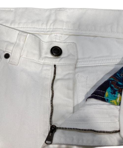 ETRO（エトロ）ETRO (エトロ) ダメージ加工デニムパンツ ホワイト サイズ:76cm (W30)の古着・服飾アイテム