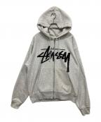 stussyステューシー）の古着「VENUS ZIP HOODIE」｜グレー