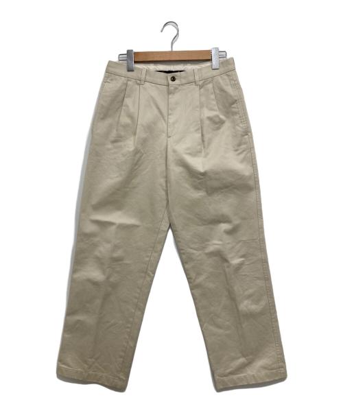 NEAT（ニート）NEAT (ニート) BROOKS BROTHERS (ブルックスブラザーズ) 別注タックチノパン ベージュ サイズ:76cm (W30)の古着・服飾アイテム