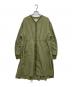 RAY BEAMS（レイ ビームス）の古着「バックタッククルーネックジップコート」｜カーキ
