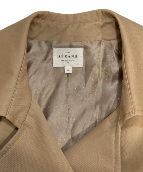 SEZANE（セザンヌ）SEZANE (セザンヌ) トレンチコート グレー サイズ:L (UK 40)の古着・服飾アイテム