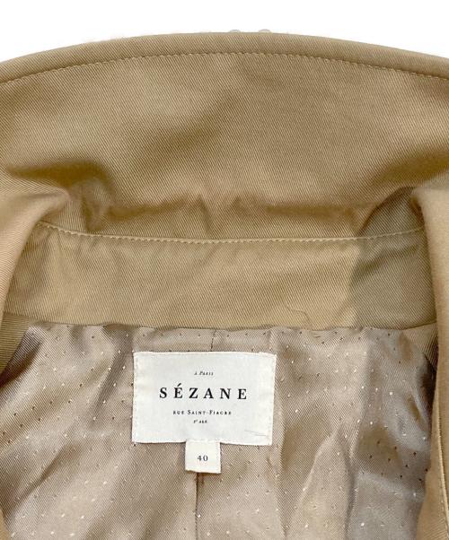 SEZANE（セザンヌ）SEZANE (セザンヌ) トレンチコート グレー サイズ:L (UK 40)の古着・服飾アイテム