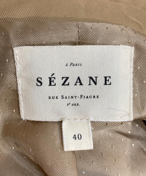 SEZANE（セザンヌ）SEZANE (セザンヌ) トレンチコート グレー サイズ:L (UK 40)の古着・服飾アイテム