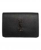 SAINT LAURENTサンローラン）の古着「コンパクトウォレット」｜ブラック