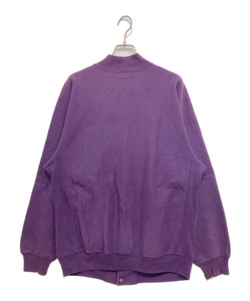 Champion REVERSE WEAVE（チャンピオン リバース ウィーブ）Champion REVERSE WEAVE (チャンピオン リバース ウィーブ) 90sスナップカーディガン パープル サイズ:Lの古着・服飾アイテム