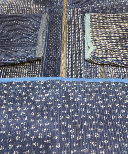 FUNSET OF ART（ファンセットオブアート）funset of art (ファンセットオブアート) IDG抜染コーデュロイARGOジャケット ネイビー サイズ:Lの古着・服飾アイテム