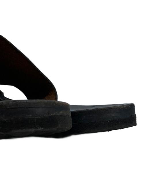 JUTTA NEUMANN（ユッタニューマン）JUTTA NEUMANN (ユッタニューマン) ストラップレザーサンダル ブラック サイズ:D9（27-27.5cm）の古着・服飾アイテム