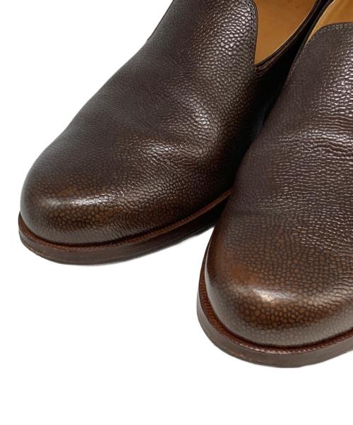 Post Production（ポストプロダクション）POST PRODUCTION (ポストプロダクション) レザースリッポン ブラウン サイズ:7(27.5cm相当)の古着・服飾アイテム