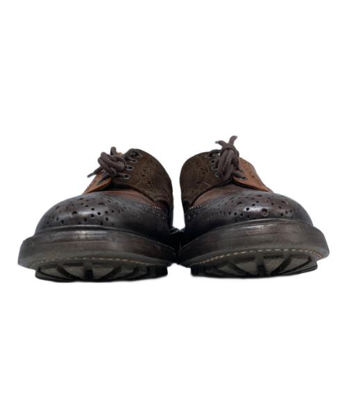 Tricker's（トリッカーズ）Tricker's (トリッカーズ) NEPENTHES (ネペンテス) クレイジーパターンウィングチップシューズ ブラウン サイズ:UK8(27.5cm相当)の古着・服飾アイテム
