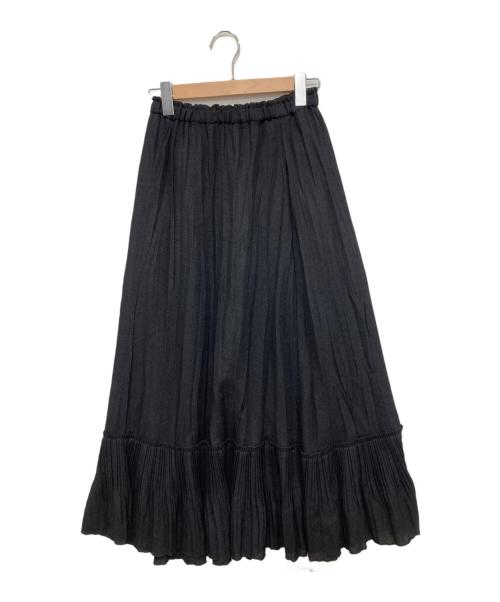 PUBLIC TOKYO（パブリックトウキョウ）PUBLIC TOKYO (パブリックトウキョウ) ヘリンボンツイードレイヤースカート ベージュ サイズ:Freeの古着・服飾アイテム