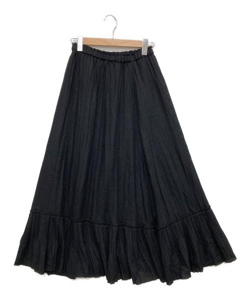 PUBLIC TOKYO（パブリックトウキョウ）PUBLIC TOKYO (パブリックトウキョウ) ヘリンボンツイードレイヤースカート ベージュ サイズ:Freeの古着・服飾アイテム