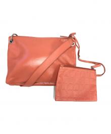 JIL SANDER NAVY（ジルサンダー ネイビー）の古着「ショルダーバッグ」｜ピンク