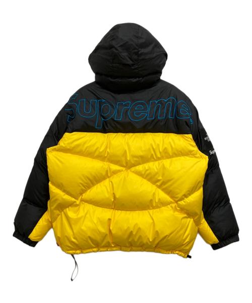 SUPREME（シュプリーム）Supreme (シュプリーム) THE NORTH FACE (ザ ノース フェイス) 800-Fill Half Zip Hooded Pullover ブラック×イエロー サイズ:XLの古着・服飾アイテム