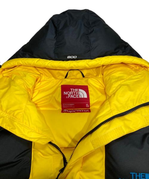 SUPREME（シュプリーム）Supreme (シュプリーム) THE NORTH FACE (ザ ノース フェイス) 800-Fill Half Zip Hooded Pullover ブラック×イエロー サイズ:XLの古着・服飾アイテム