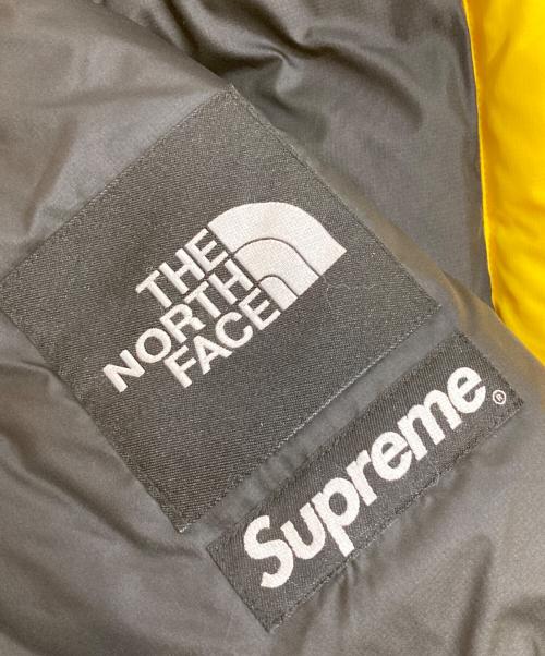 SUPREME（シュプリーム）Supreme (シュプリーム) THE NORTH FACE (ザ ノース フェイス) 800-Fill Half Zip Hooded Pullover ブラック×イエロー サイズ:XLの古着・服飾アイテム
