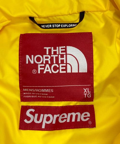 SUPREME（シュプリーム）Supreme (シュプリーム) THE NORTH FACE (ザ ノース フェイス) 800-Fill Half Zip Hooded Pullover ブラック×イエロー サイズ:XLの古着・服飾アイテム