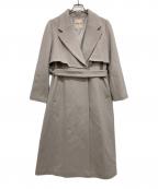 Apuweiser-richeアプワイザーリッシェ）の古着「ウールケープトレンチコート」｜ラベンダー