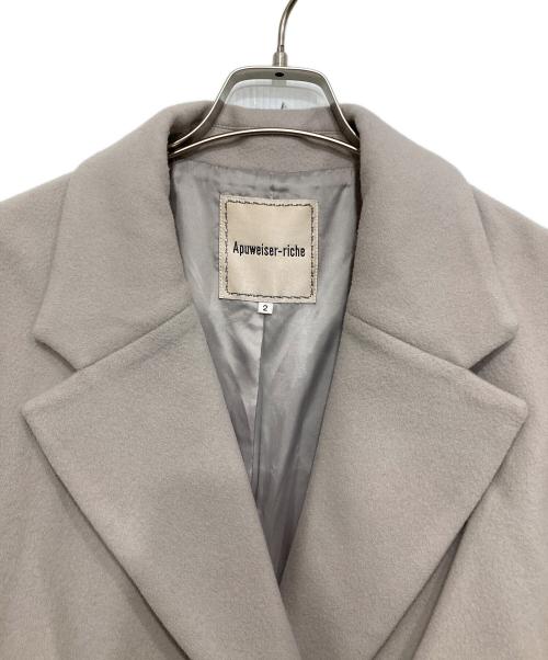 Apuweiser-riche（アプワイザーリッシェ）Apuweiser-riche (アプワイザーリッシェ) ウールケープトレンチコート ラベンダー サイズ:2の古着・服飾アイテム