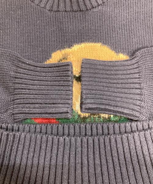 POLO RALPH LAUREN（ポロ・ラルフローレン）POLO RALPH LAUREN (ポロ・ラルフローレン) 犬刺繍クルーネックニット ネイビー サイズ:130cm(SIZE 7)の古着・服飾アイテム