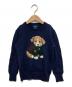 POLO RALPH LAUREN（ポロ・ラルフローレン）の古着「犬刺繍クルーネックニット」｜ネイビー