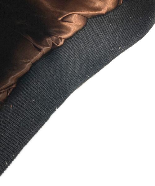 2ND BOOTH（セカンドブース）2ND BOOTH (セカンドブース) レザースリーブスタジャン ブラウン サイズ:Mの古着・服飾アイテム