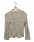 DRIES VAN NOTEN (ドリスヴァンノッテン) 深Vケーブルニット ベージュ サイズ:M：6000円
