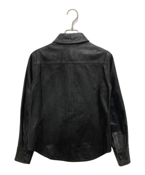 A.P.C.（アーペーセー）A.P.C. (アーペーセー) レザーシャツ ブラック サイズ:Sの古着・服飾アイテム